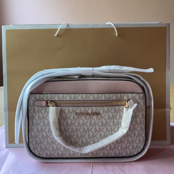 ✈️🌸✈️ MICHAEL KORS JET SET LARGE CROSSBODY ✈️🌸✈️NWT - Picture 3 of 16